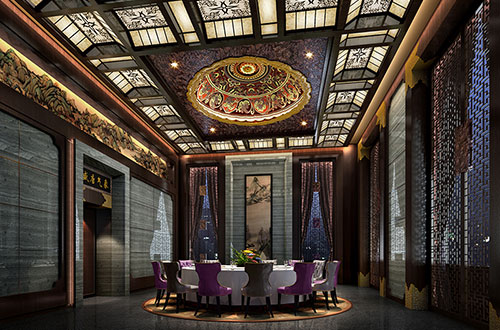 丹巴低调奢华的新中式酒店设计效果图